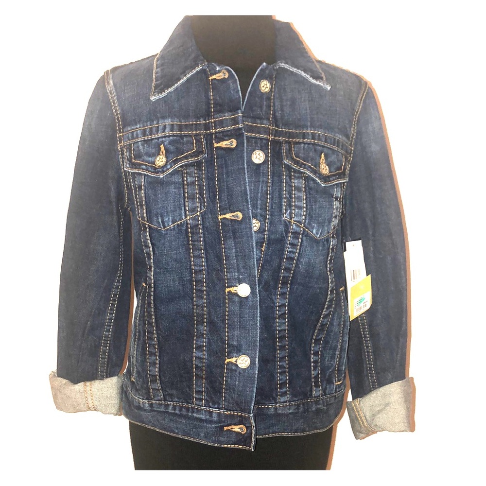 Big Star Blue Denim cropped Trucker Jacket XS NWT